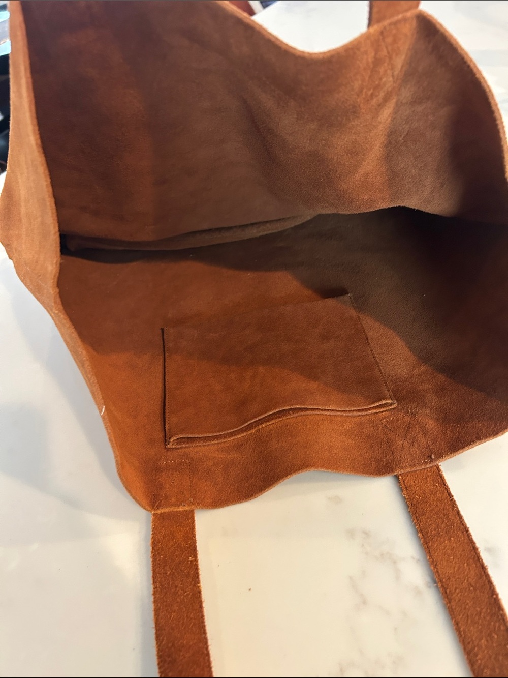 Nisolo Chestnut 100% Suede Tote Bag - NWOT - Picture 3 of 3